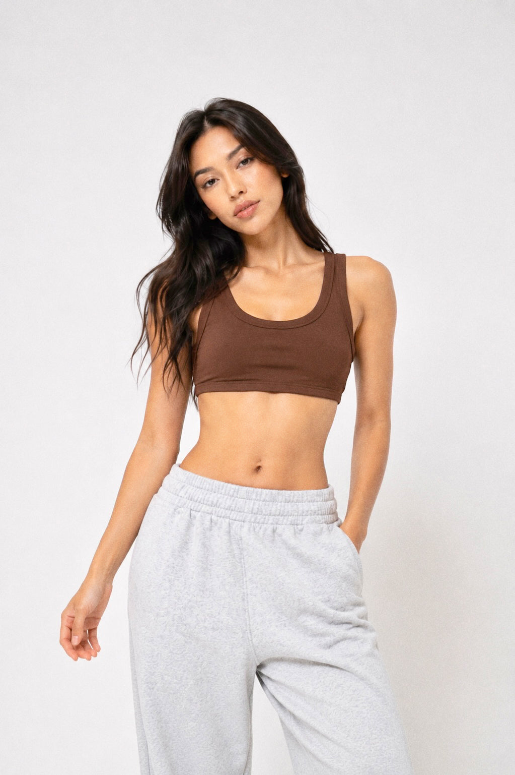 Ava Ribbed Sports Bra