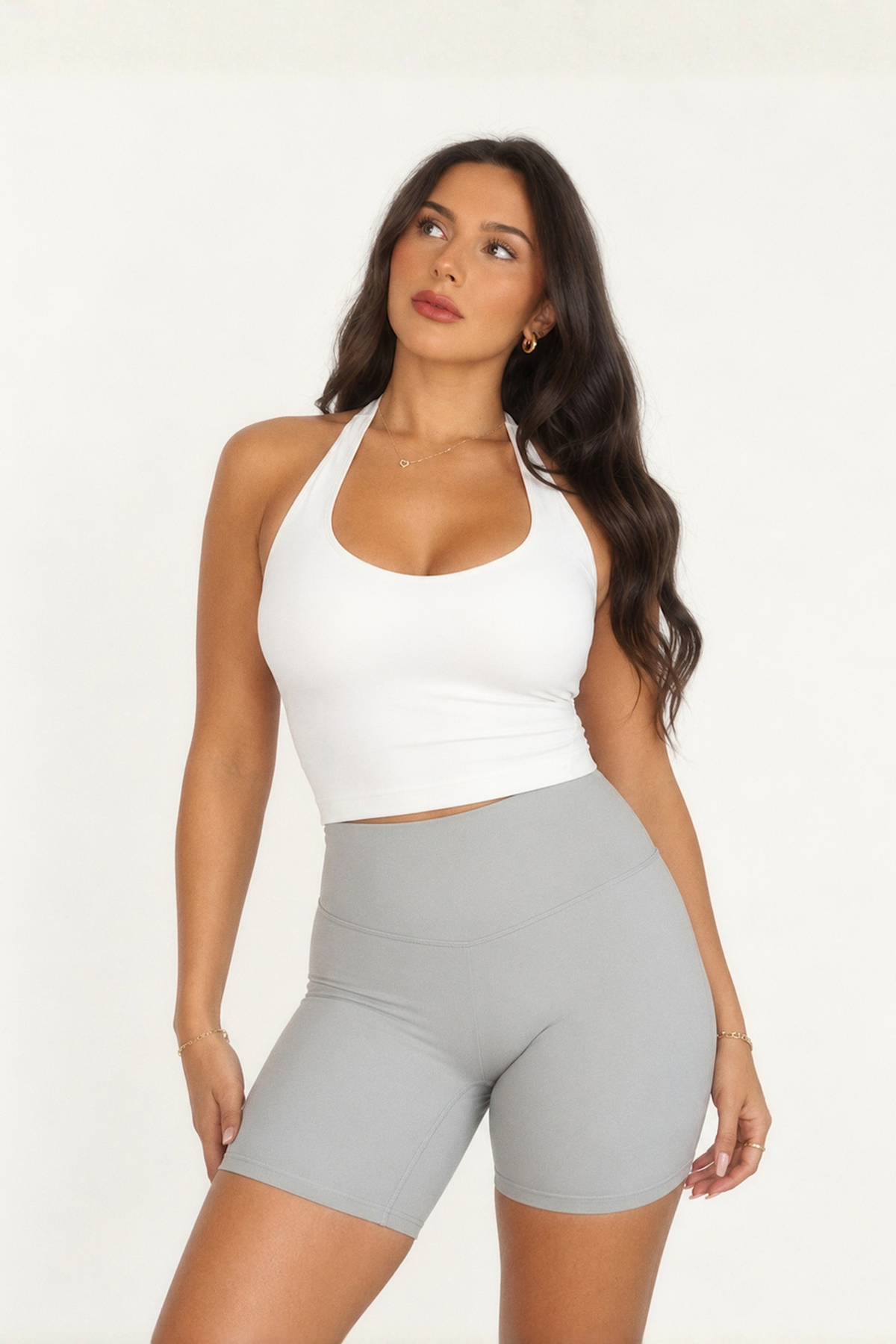 ButterSoft Haven Active Halter Tank with Built In Bra Shelf
