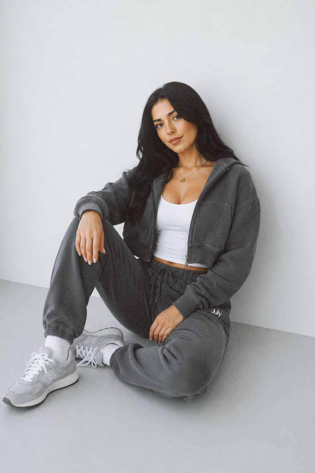 Heavyweight Vintage Fleece Cropped Zip Up Jacket