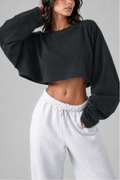 Cover Up Cropped Long Sleeve