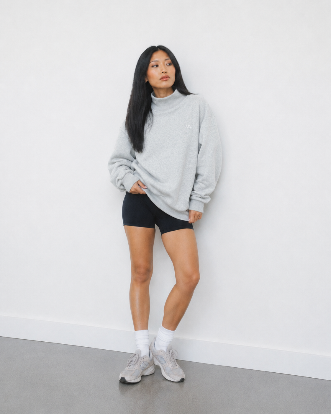 Oversized Mock Neck Sweater