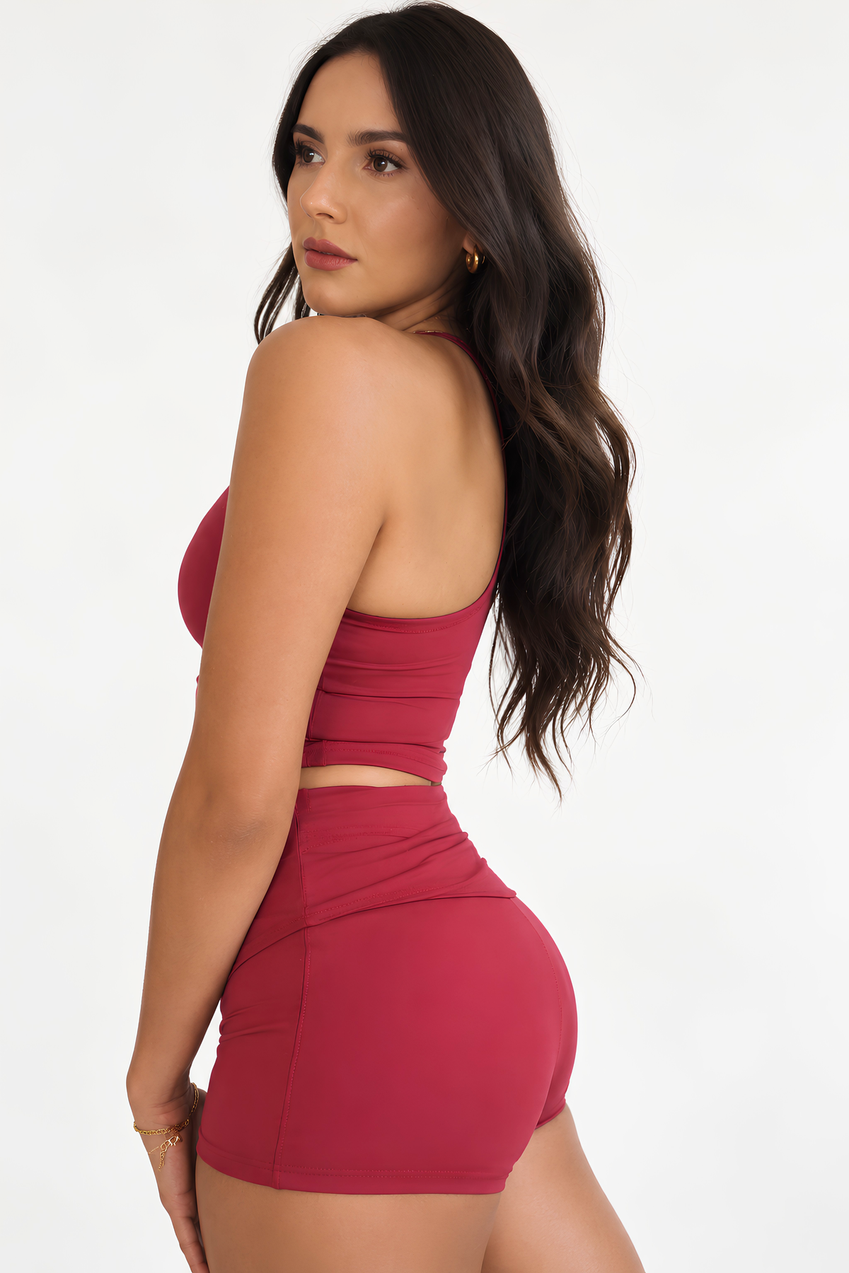 With Love Racerback Mid-Length Cami with Built In Bra Shelf