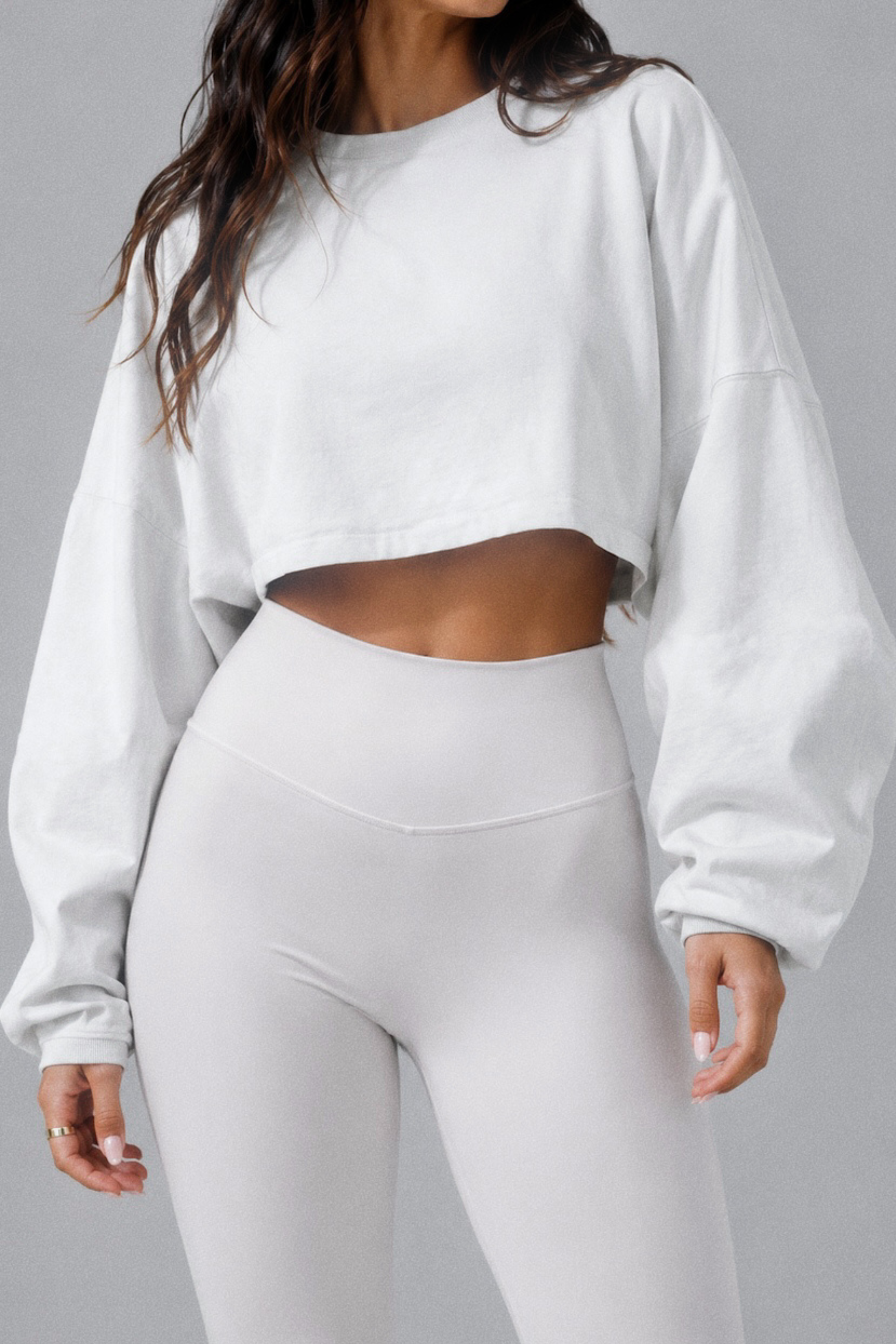 Cover Up Cropped Long Sleeve
