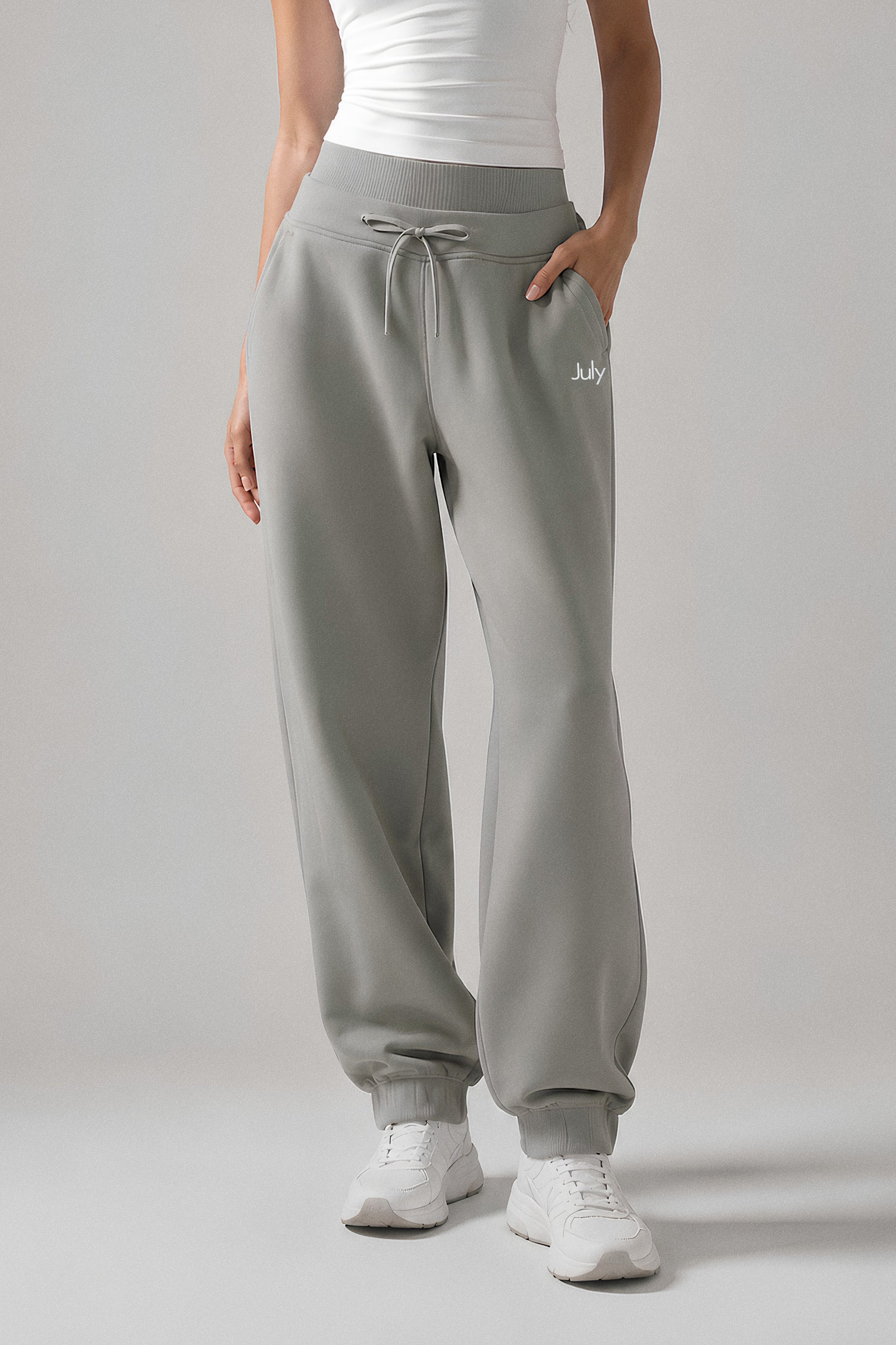 Double Layered Waistband Studio Wide Cuff Joggers