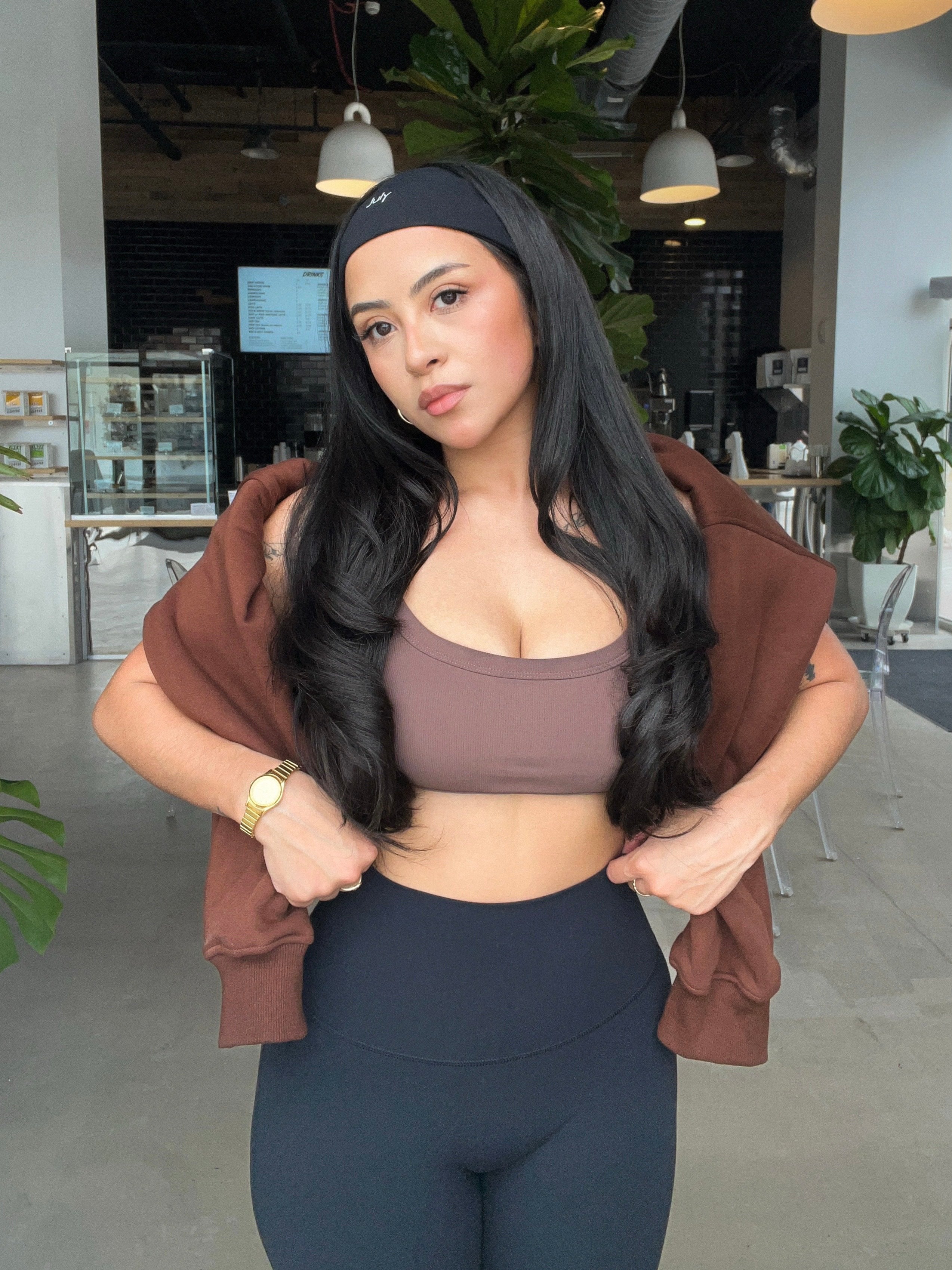 Ava Ribbed Sports Bra