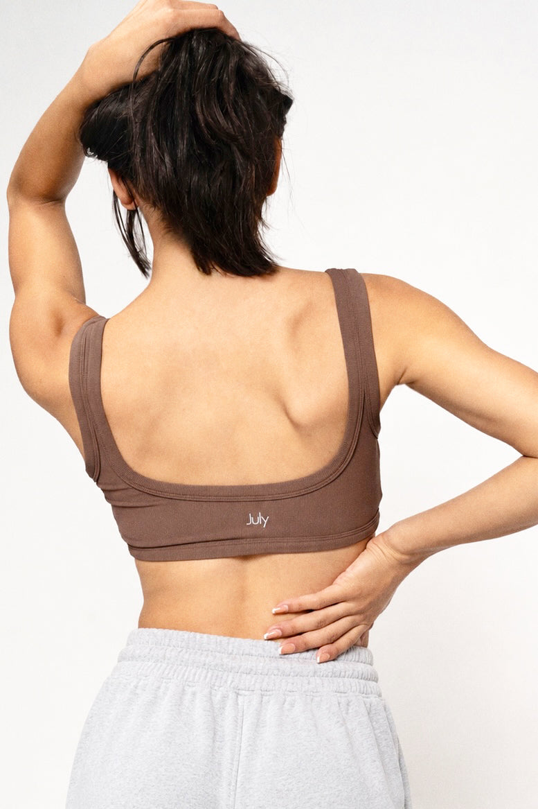 Ava Ribbed Sports Bra