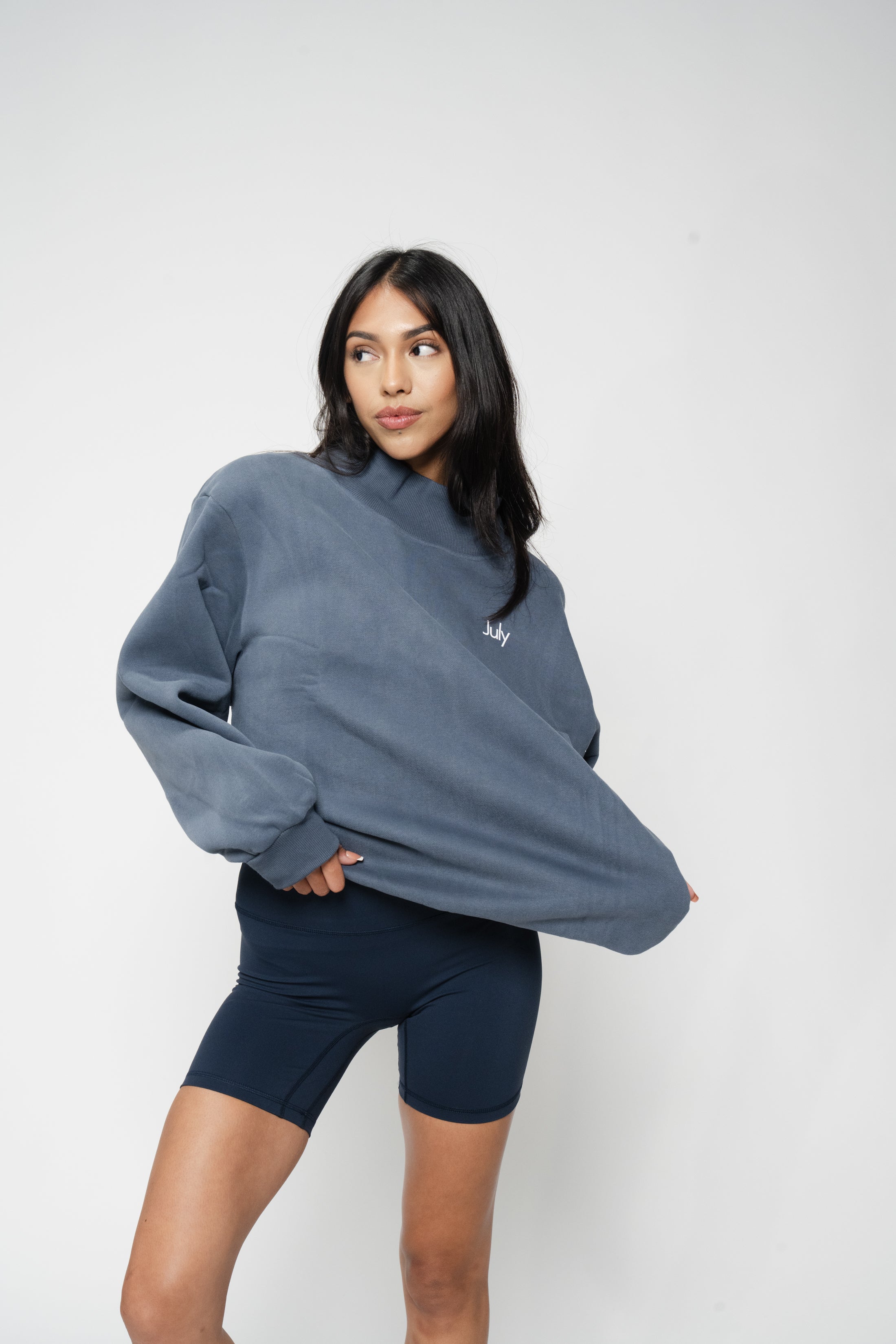 Turtleneck Collared Crewneck — July Signature