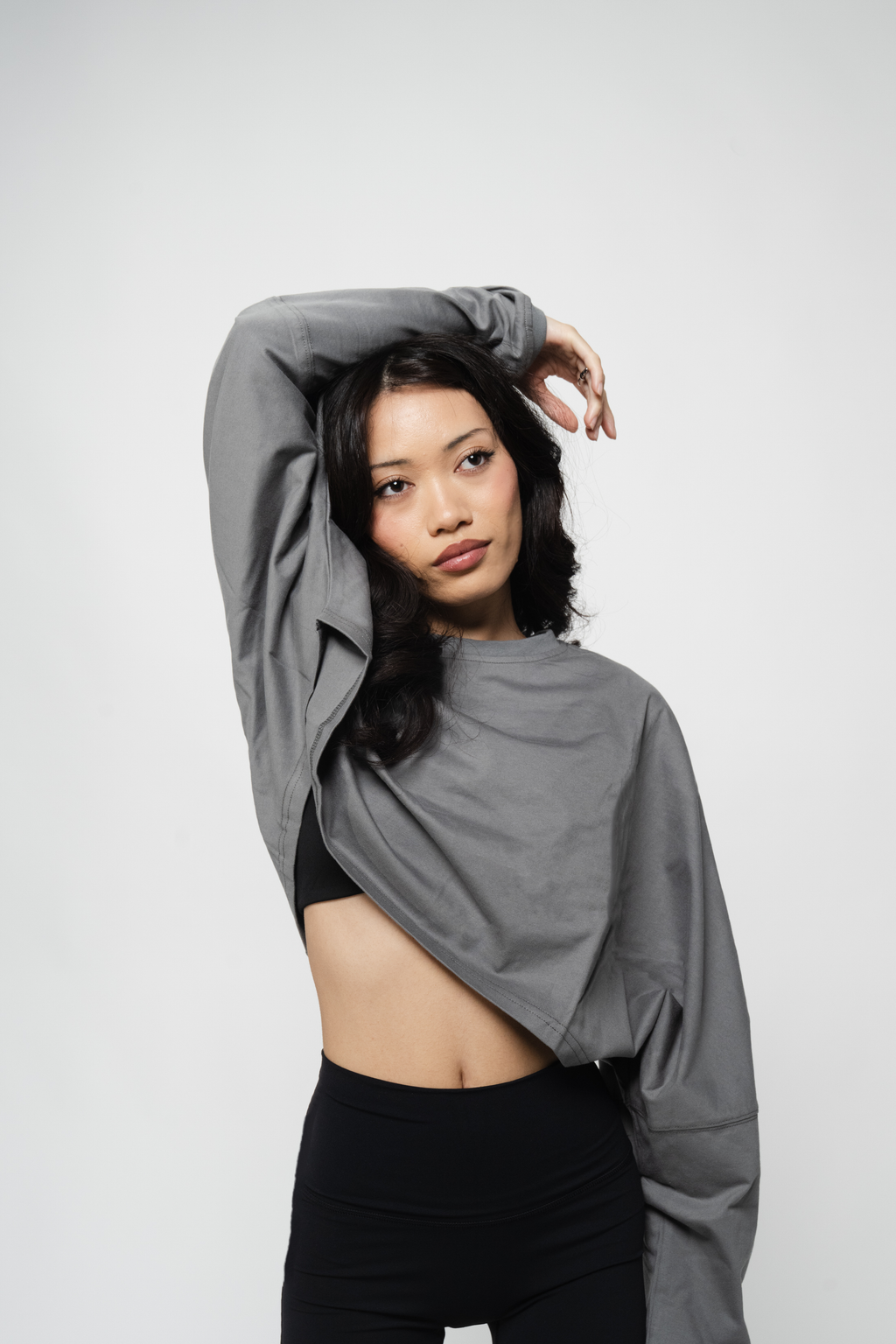 Cover Up Cropped Long Sleeve
