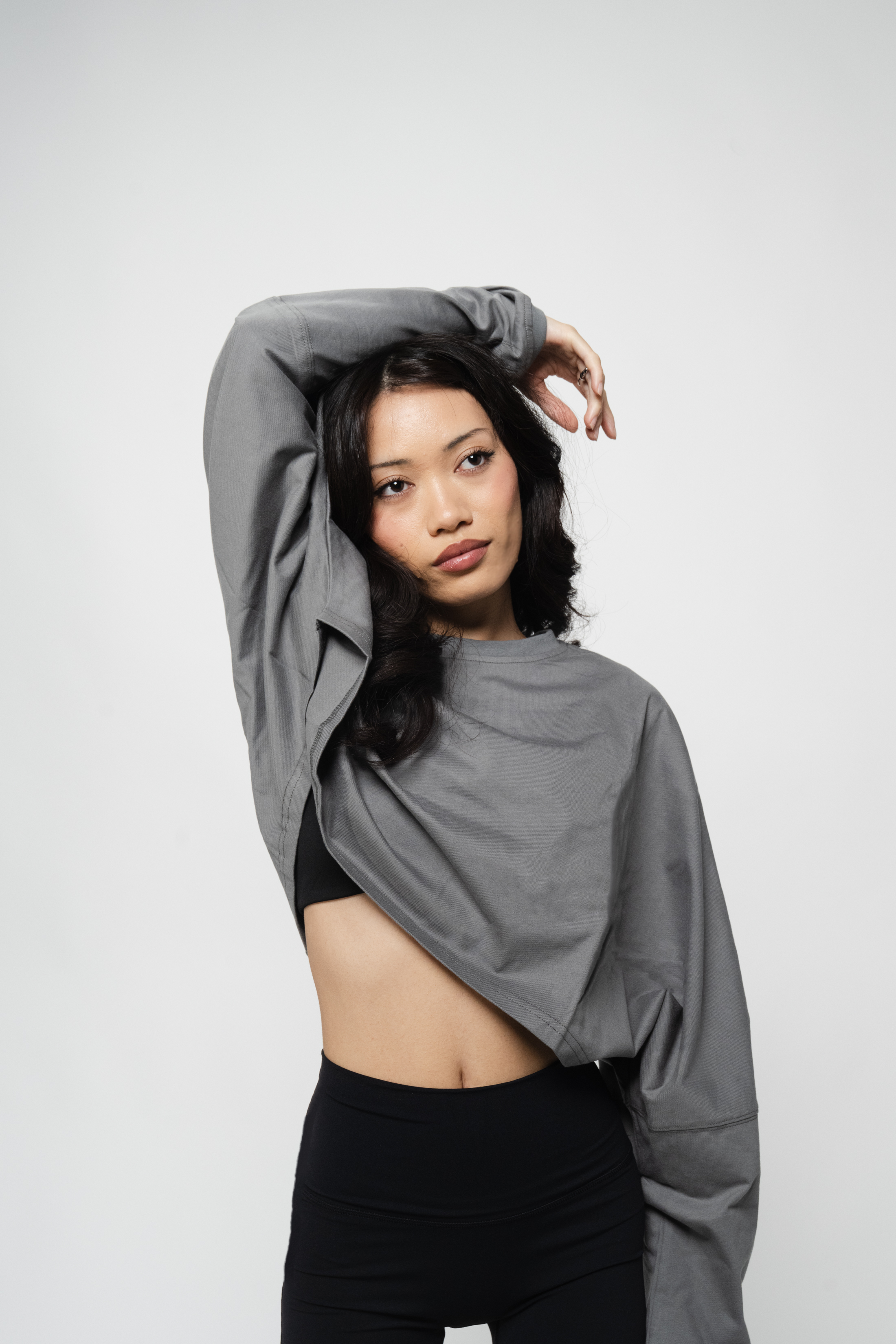 Cover Up Cropped Long Sleeve