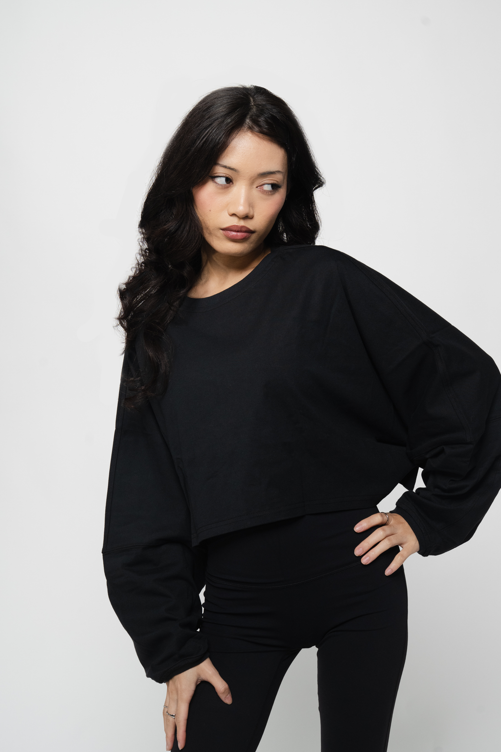 Cover Up Cropped Long Sleeve