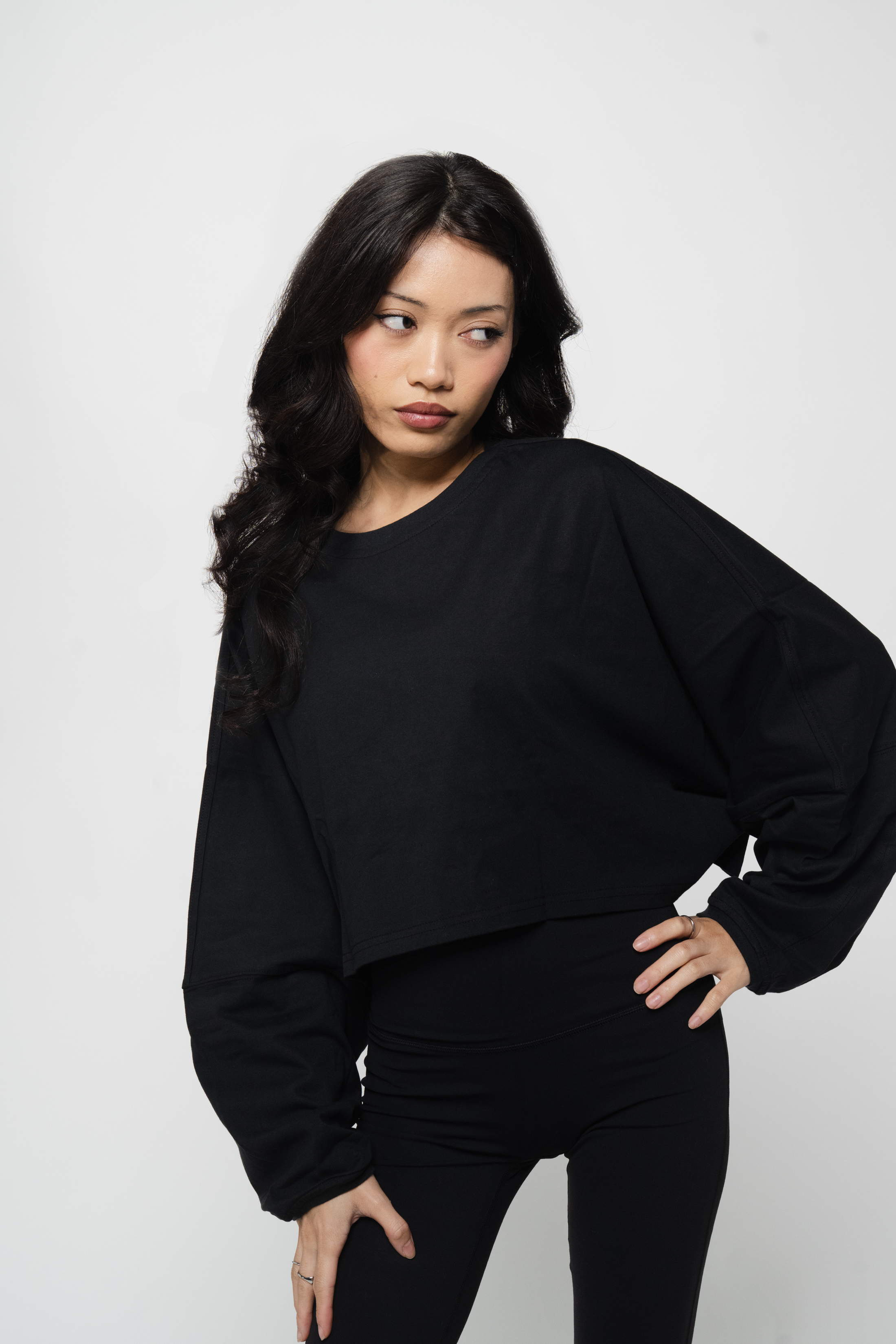 Cover Up Cropped Long Sleeve