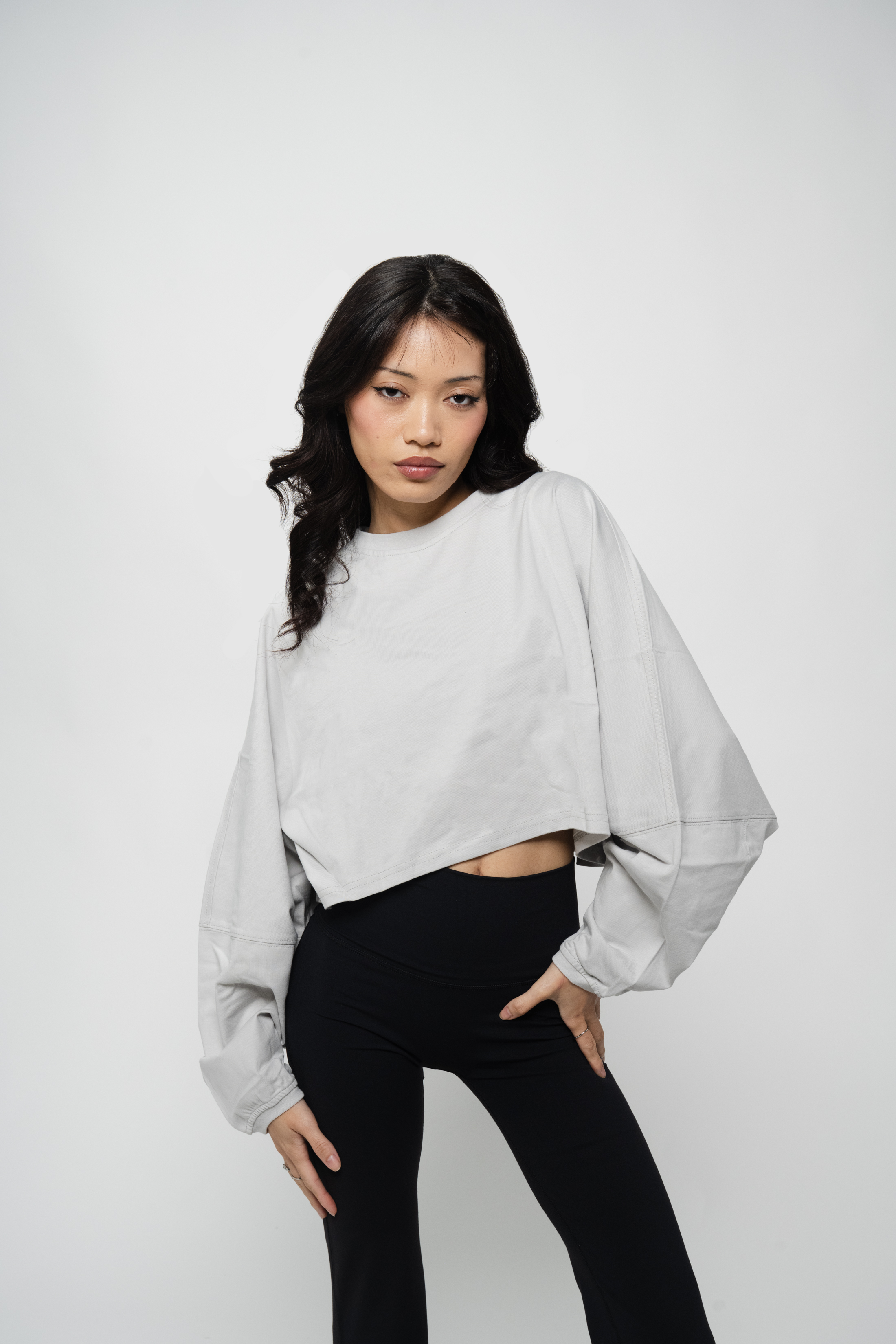 Cover Up Cropped Long Sleeve