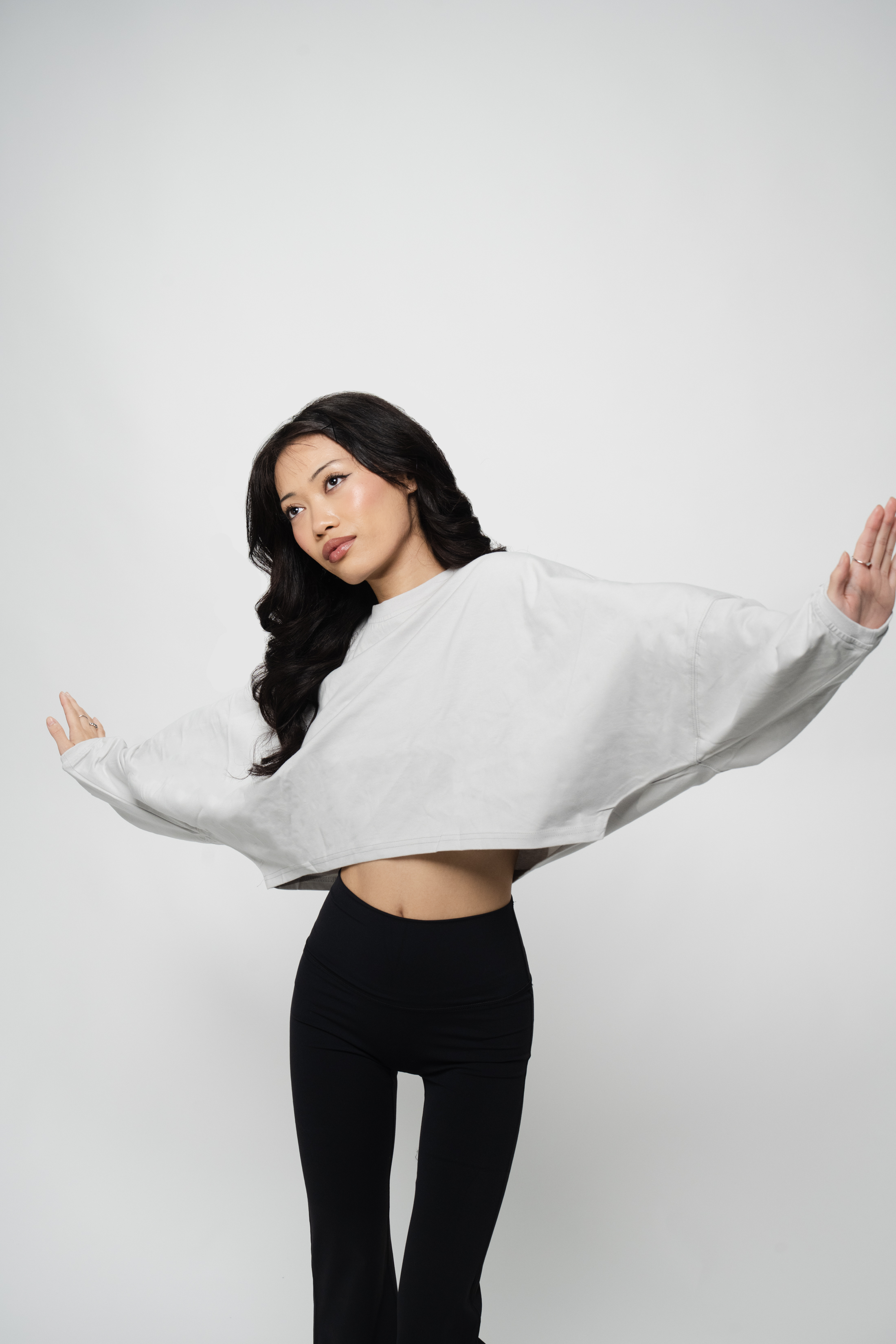 Cover Up Cropped Long Sleeve