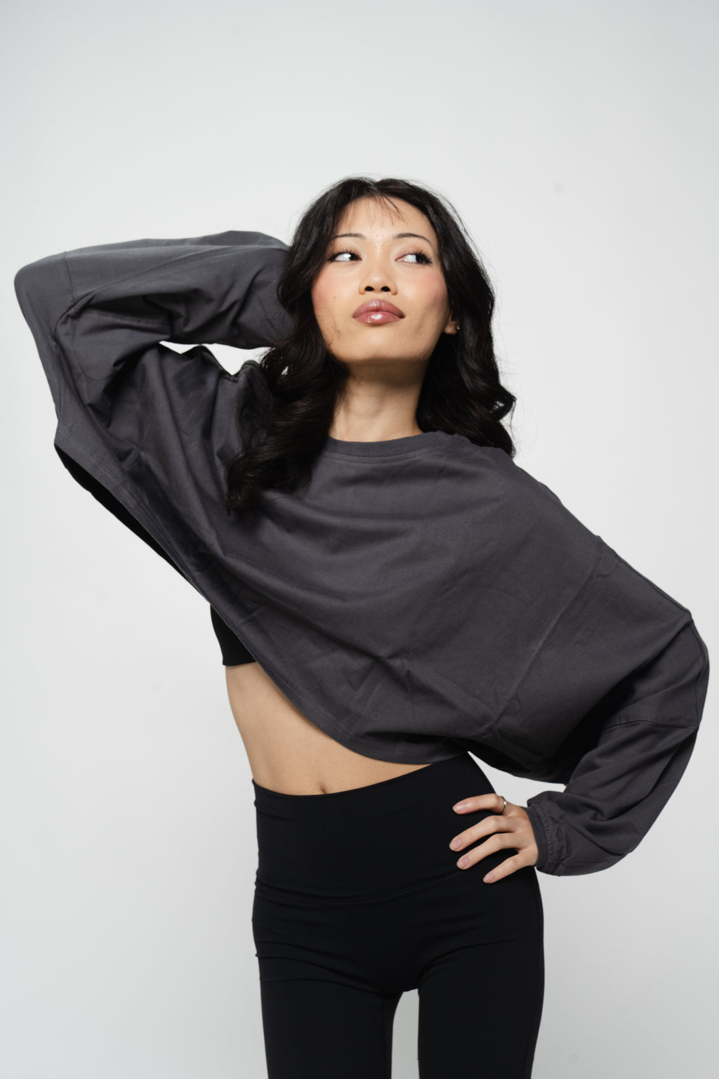 Cover Up Cropped Long Sleeve