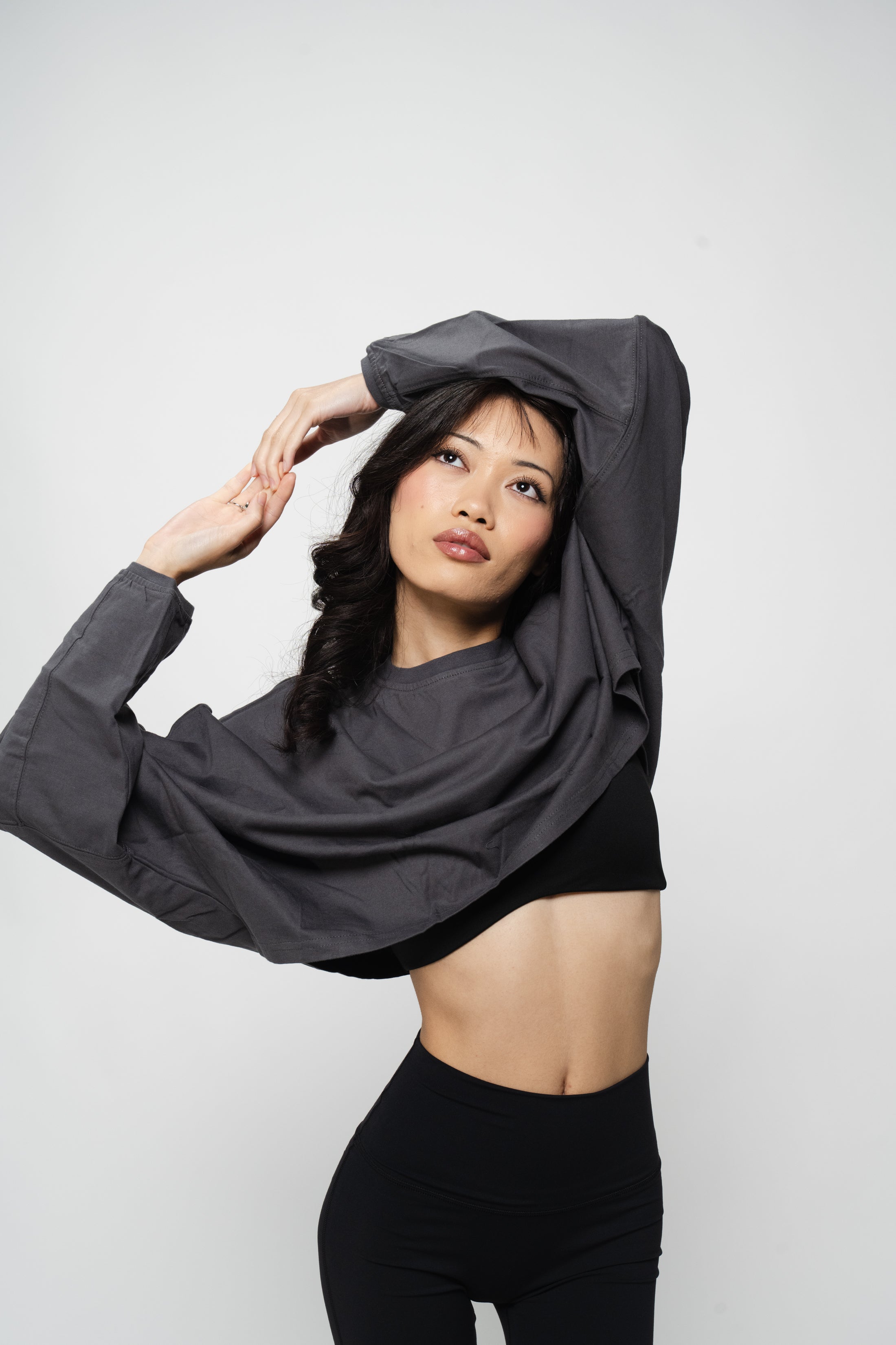 Cover Up Cropped Long Sleeve