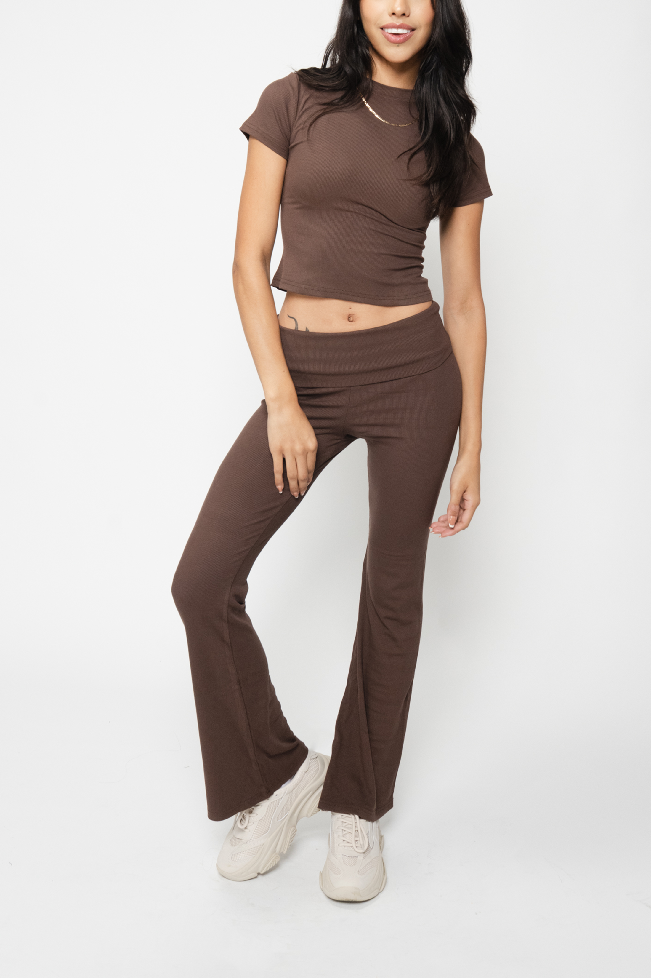 July Lounge Ribbed Flare Leggings