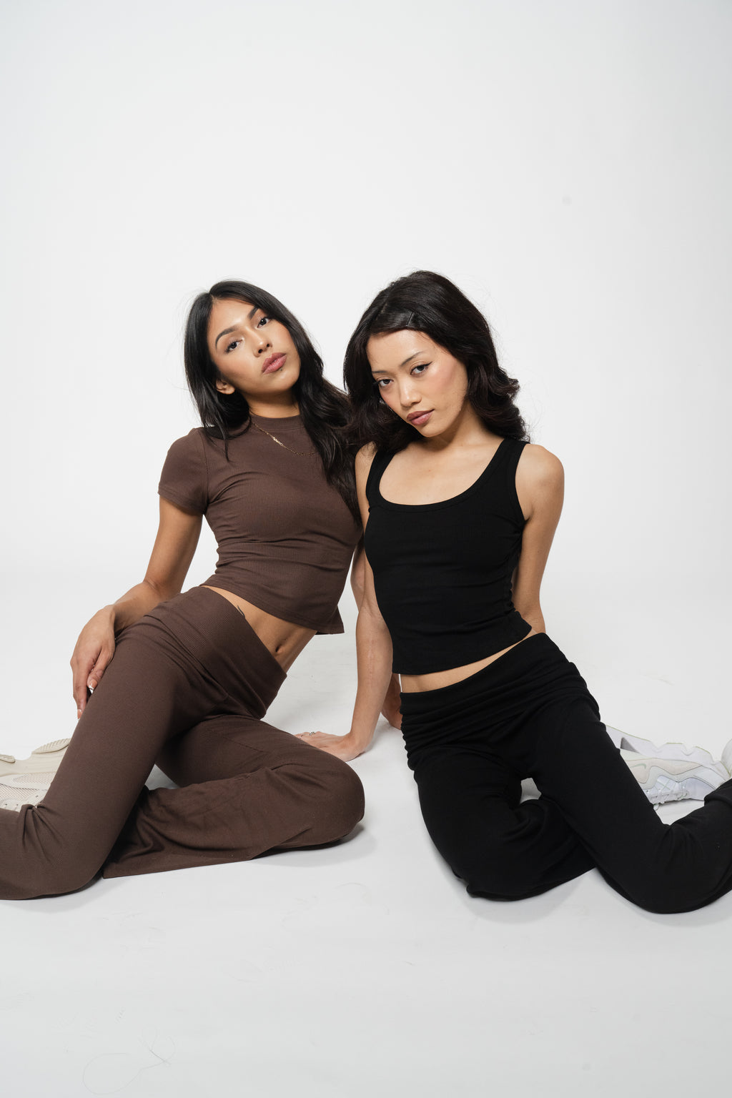 July Lounge Ribbed Cropped Tee