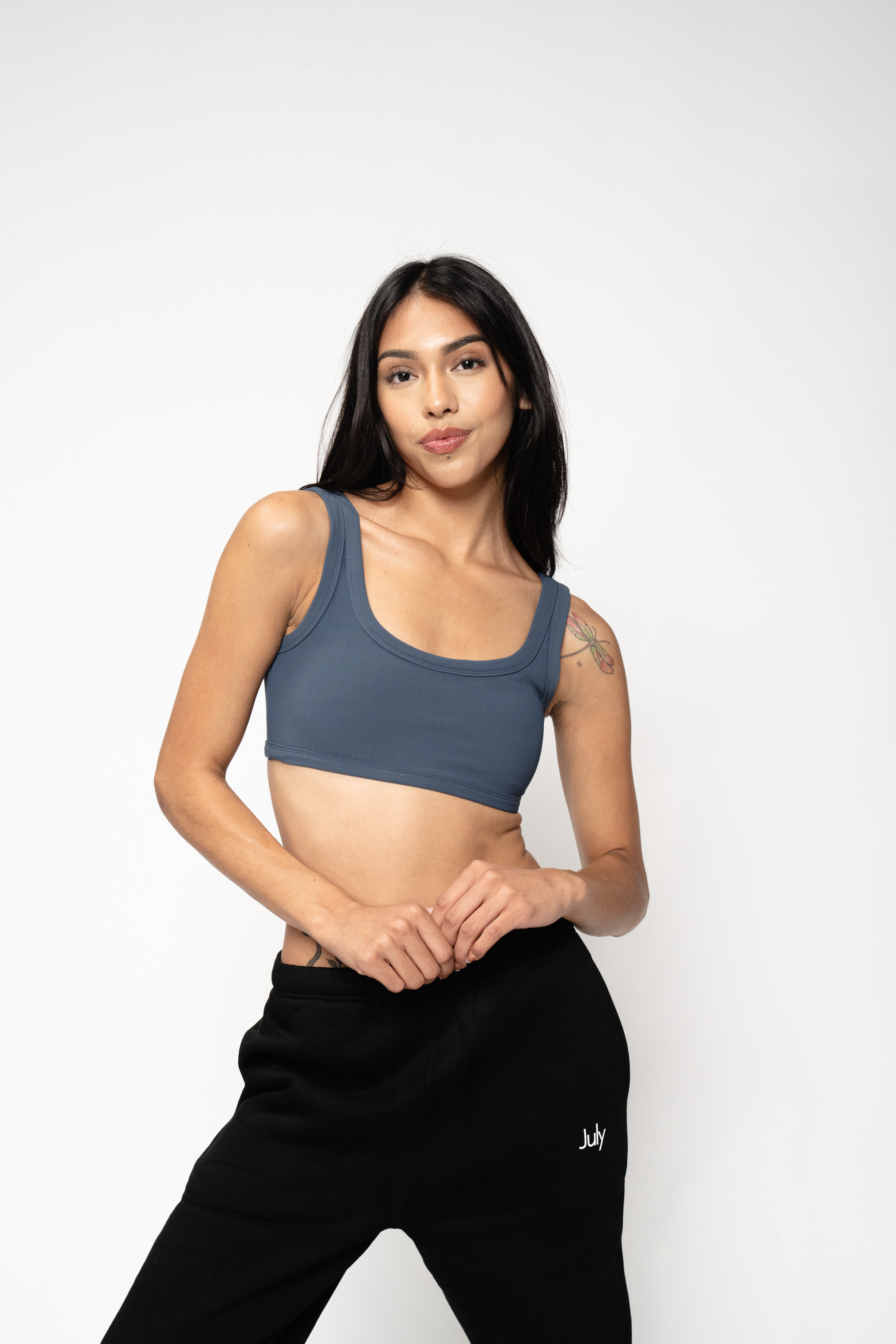 Ava Ribbed Sports Bra