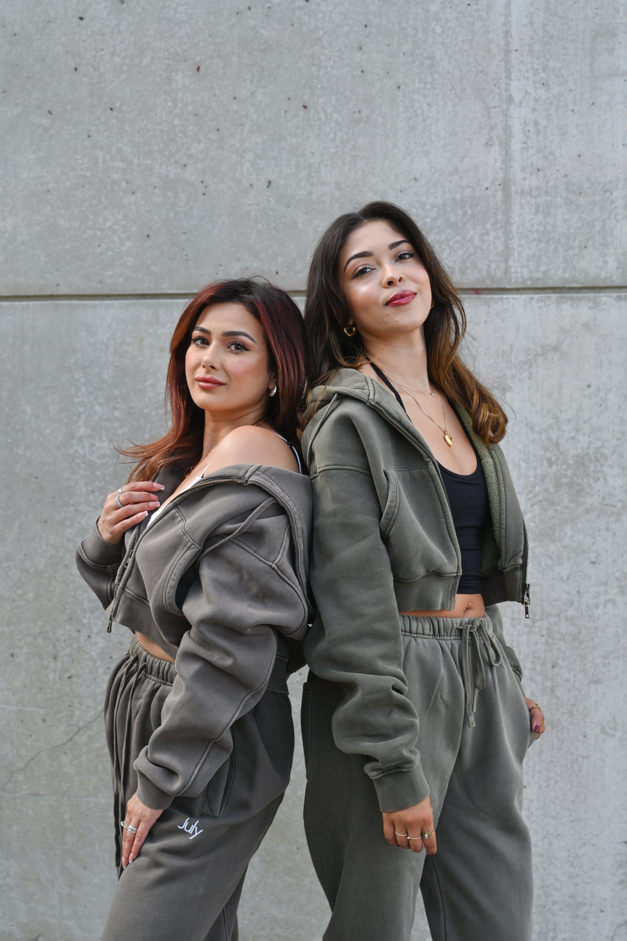 Heavy Vintage Fleece Cropped Zip Up Jacket — July Signature