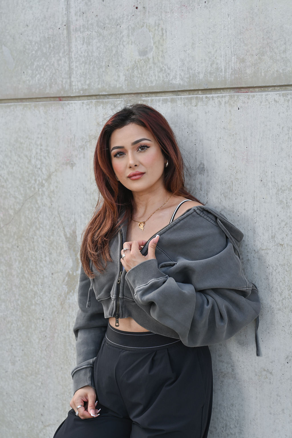 Heavyweight Vintage Fleece Cropped Zip Up Jacket