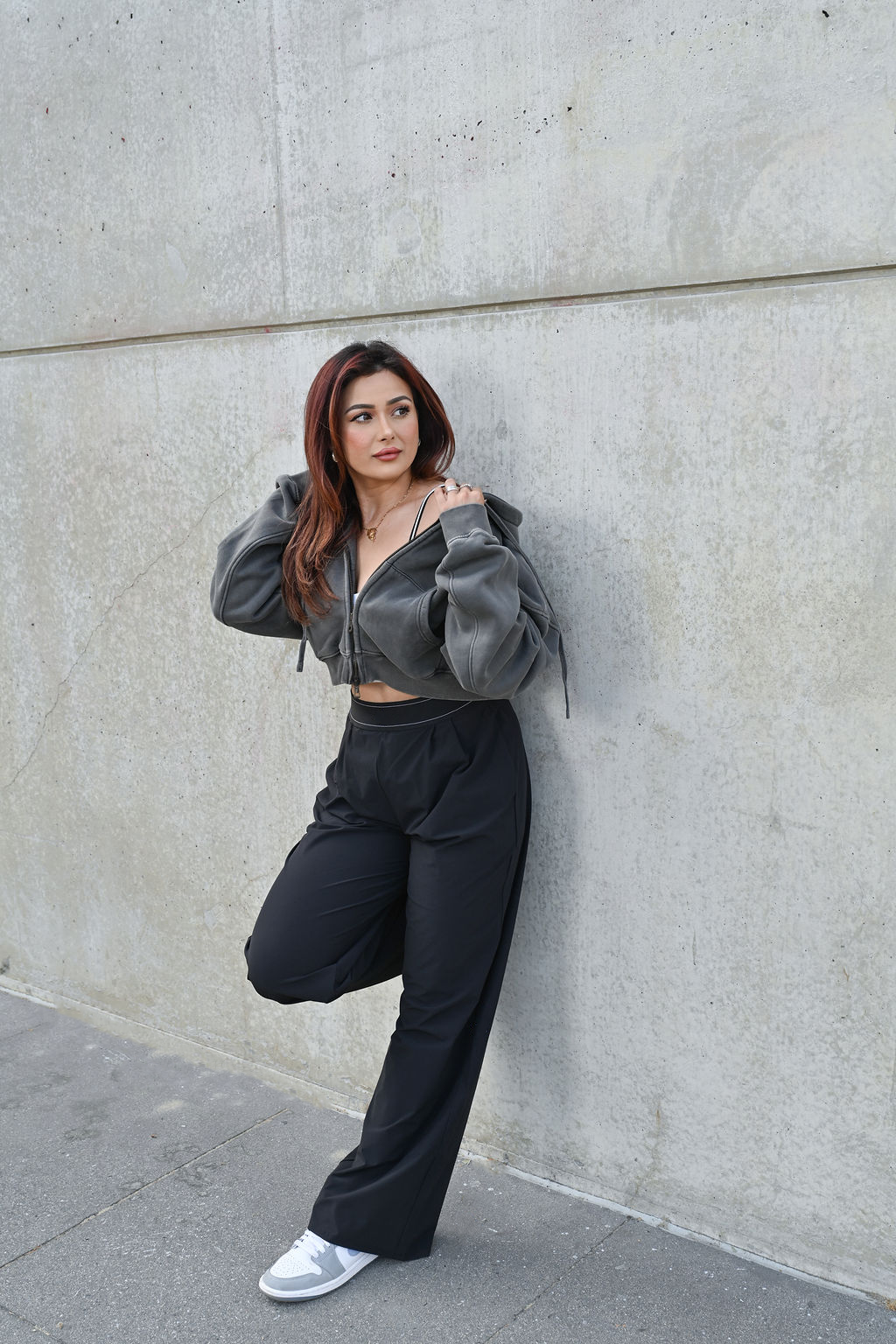 Heavy Vintage Fleece Cropped Zip Up Jacket — July Signature